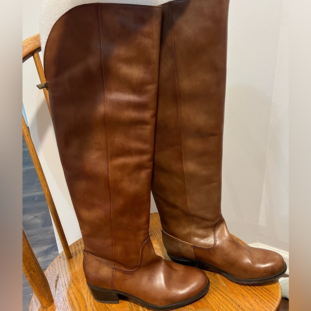 Frye Brown Leather Tall Boots